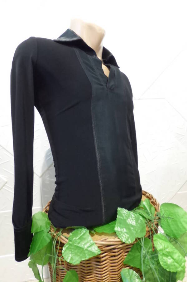 Черна риза за спортн танци - Image 3