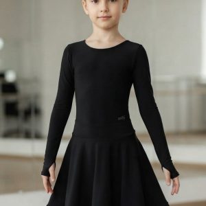 Черна рокля за латино танци