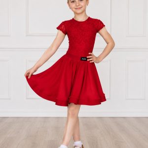 Боди и пола за спортни танци с дантела
