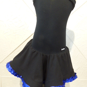 Детска рокля за спортни танци в черно