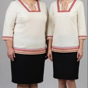 Елегантна дамска униформа- пола и блуза